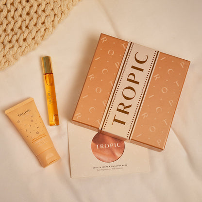 Vanilla Crème & Cinnamon Bark Fine Fragrance And Body Cream Set